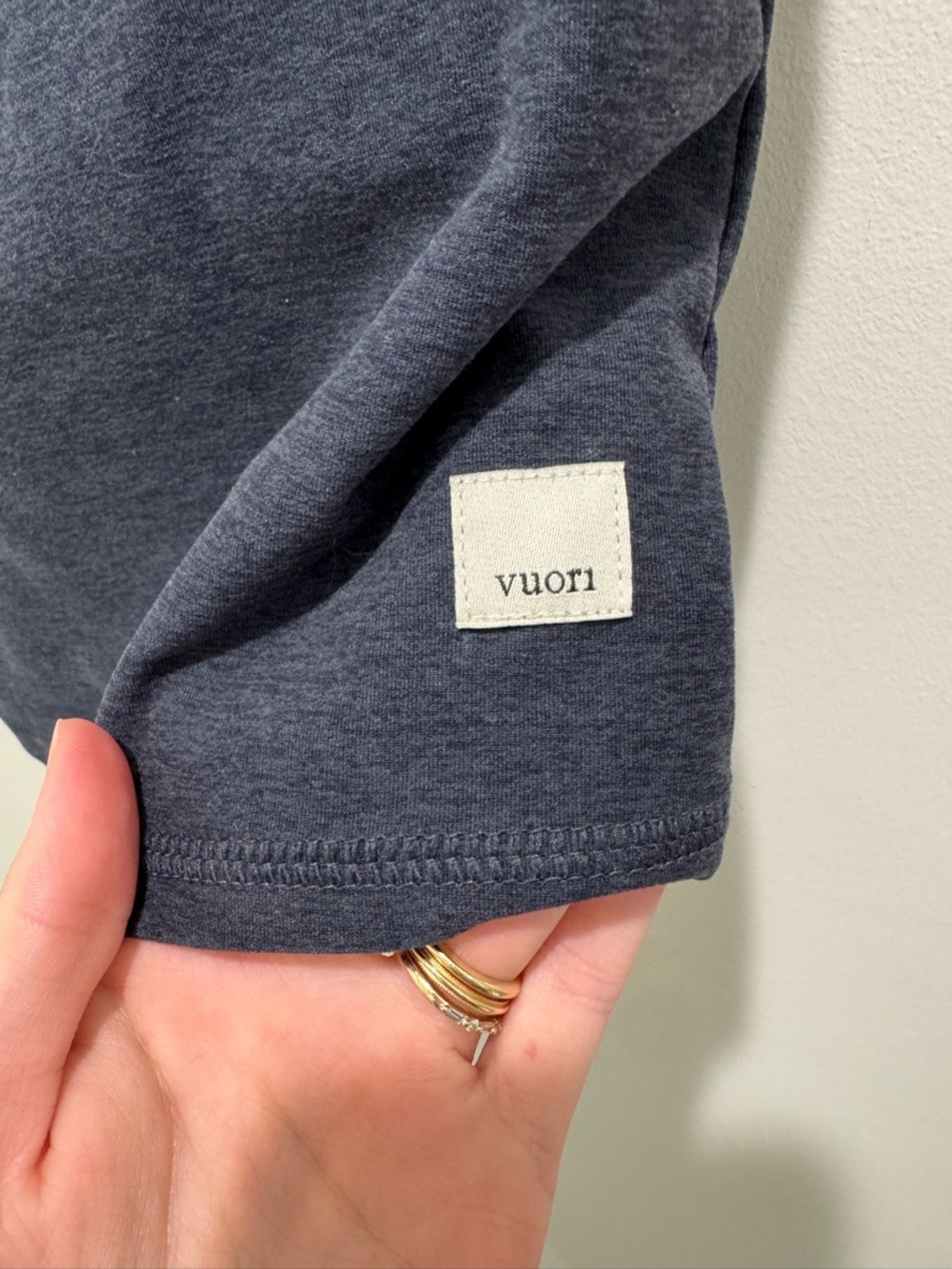Vuori Elevation Square Neck Tank Blue XS - Picture 3 of 10